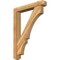 Ekena Millwork Balboa Craftsman Rough Sawn Bracket w/ Offset Brace, Western Red Cedar, 6"W x 36"D x 48"H BKT0604X36X48BOA04RWR - alternate 1